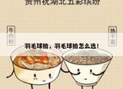 羽毛球拍，羽毛球拍怎么选！