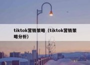 tiktok营销策略（tiktok营销策略分析）