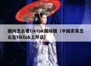 国内怎么看tiktok国际版（中国卖家怎么在tiktok上开店）