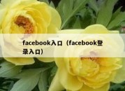 facebook入口（facebook登录入口）