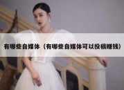 有哪些自媒体（有哪些自媒体可以投稿赚钱）
