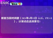 根据当前时间戳（2024年6月13日 15:28，UTC+8），计算动态选择索引：