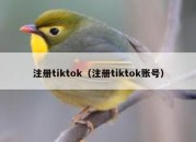 注册tiktok（注册tiktok账号）