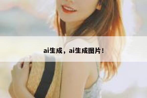 ai生成，ai生成图片！ 第1张