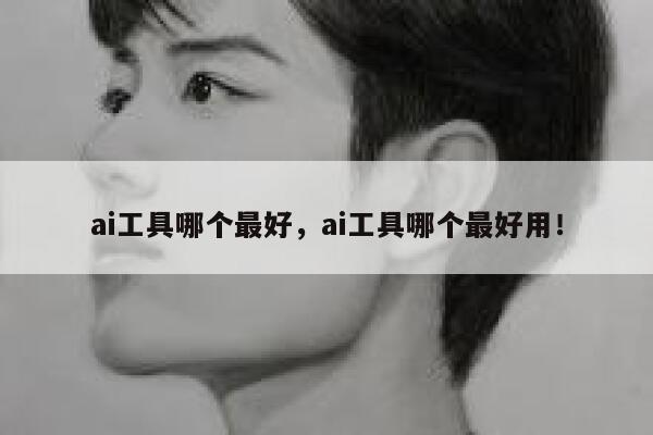 ai工具哪个最好，ai工具哪个最好用！ 第1张