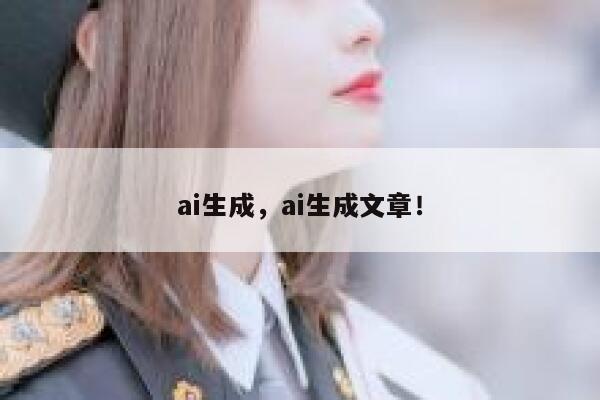 ai生成，ai生成文章！ 第1张