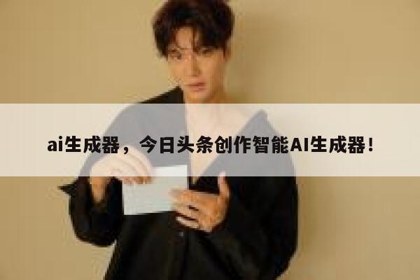 ai生成器，今日头条创作智能AI生成器！ 第1张