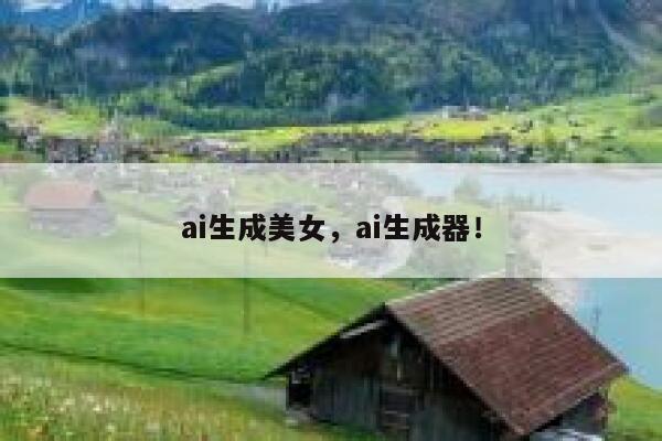 ai生成美女，ai生成器！ 第1张