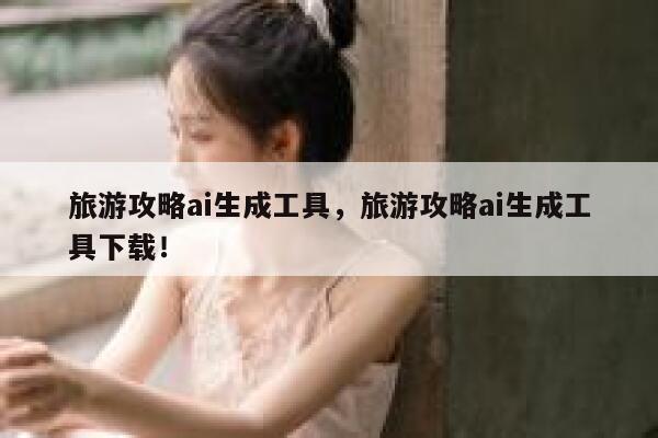 旅游攻略ai生成工具，旅游攻略ai生成工具下载！ 第1张