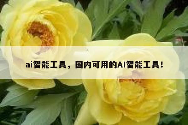 ai智能工具，国内可用的AI智能工具！ 第1张