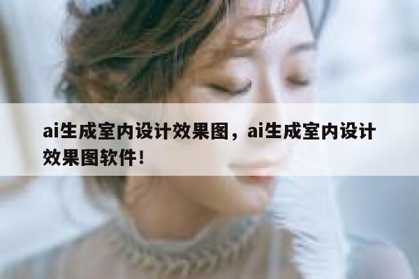 ai生成室内设计效果图，ai生成室内设计效果图软件！ 第1张