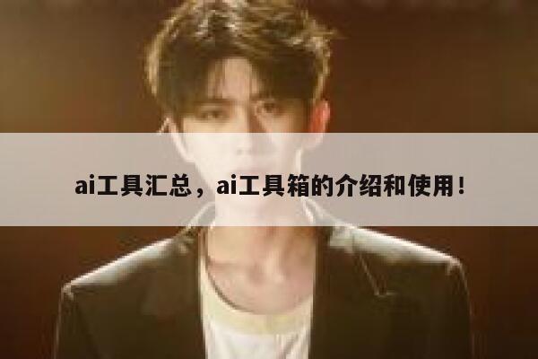 ai工具汇总，ai工具箱的介绍和使用！ 第1张