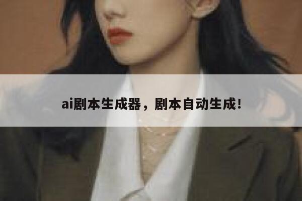 ai剧本生成器，剧本自动生成！ 第1张