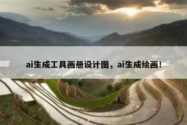 ai生成工具画册设计图，ai生成绘画！ 第1张