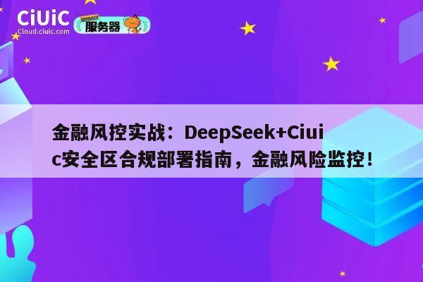 金融风控实战：DeepSeek+Ciuic安全区合规部署指南，金融风险监控！ 第1张